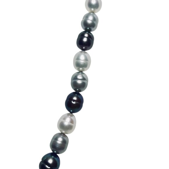 Honora Graduated Baroque Freshwater Pearl Necklace W/ Sterling Clasp (6033-1-2) - Picture 5 of 7